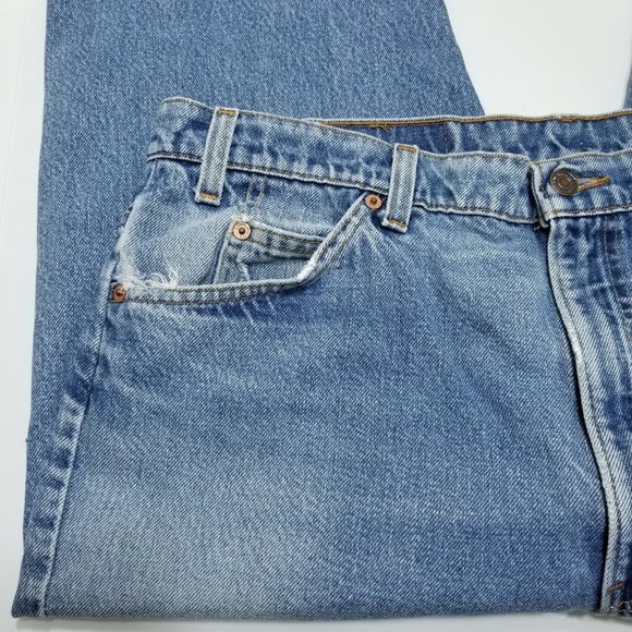 Levi's 505 Blue Jeans - Vintage - Orange Tab - Mad - Picture 4 of 11